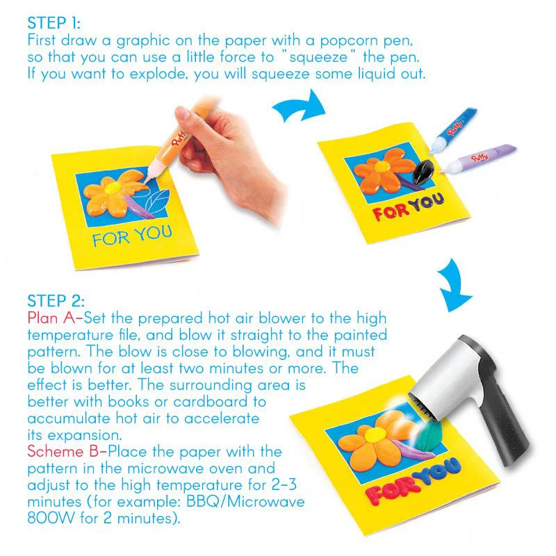 PopArt 10 ML - DIY Blasen-Popcorn-Zeichenstifte (6 Stück) | 50% RABATT - Image 4