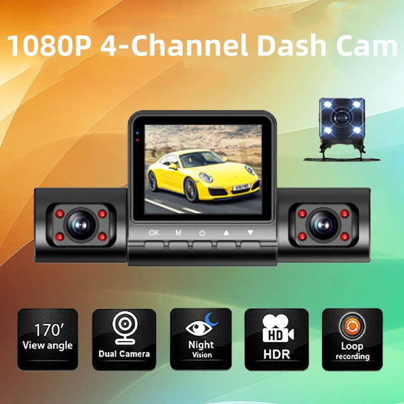 DriveGuard 360™ – 4-Kanal Dashcam mit 1080P & Nachtsicht - Image 9