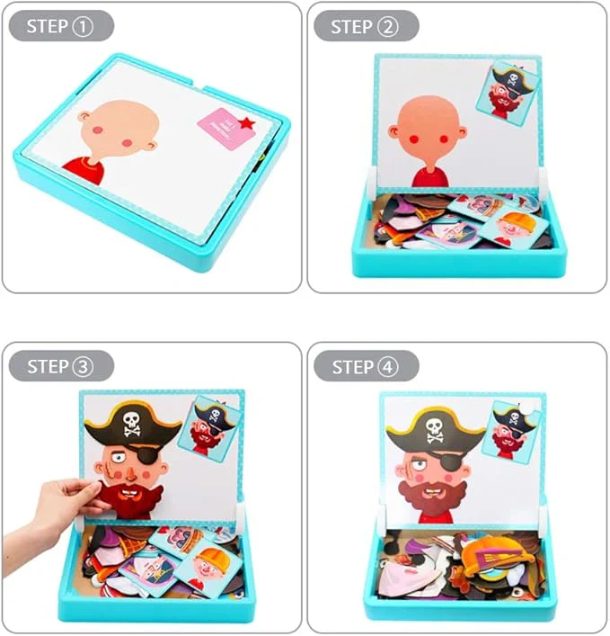 EduMag – Magnetisches Gesichter-Puzzle & Anziehspiel - Image 3