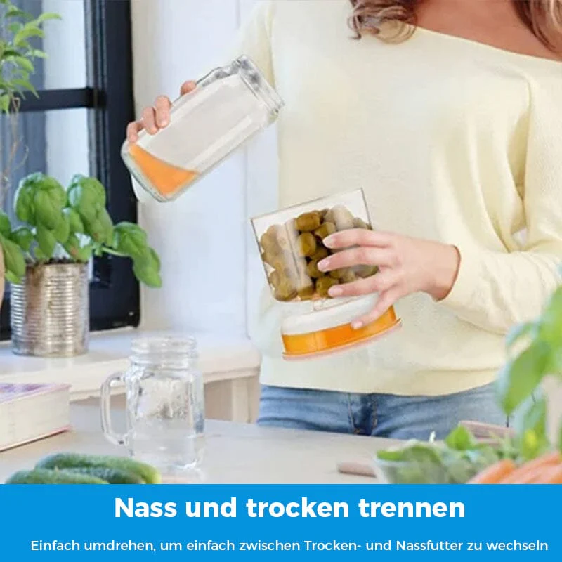 Essiggurken- und Olivenglasbehälter mit Sieb - Image 5