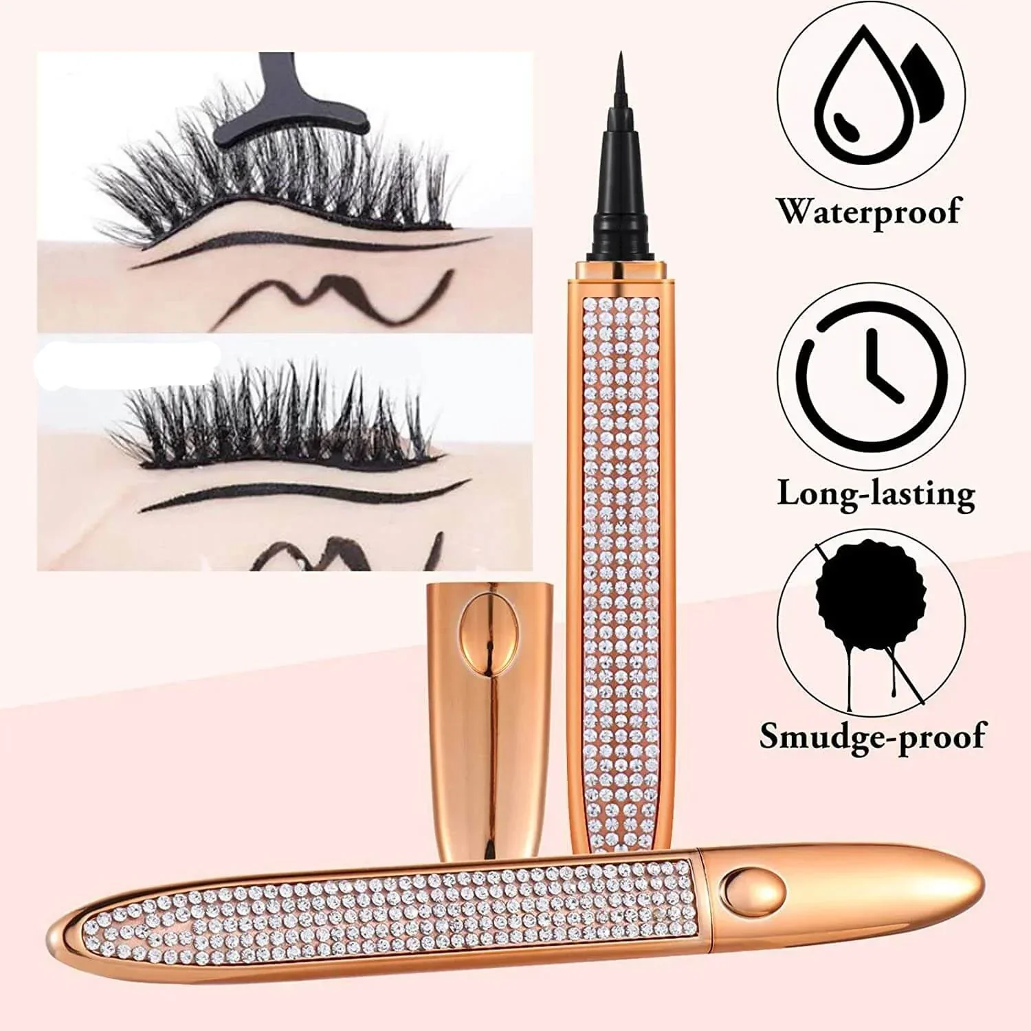 EyeFlex™ Selbstklebender Eyeliner-Stift - Kein Kleber oder Magnete erforderlich! (1+1 GRATIS) - Image 6