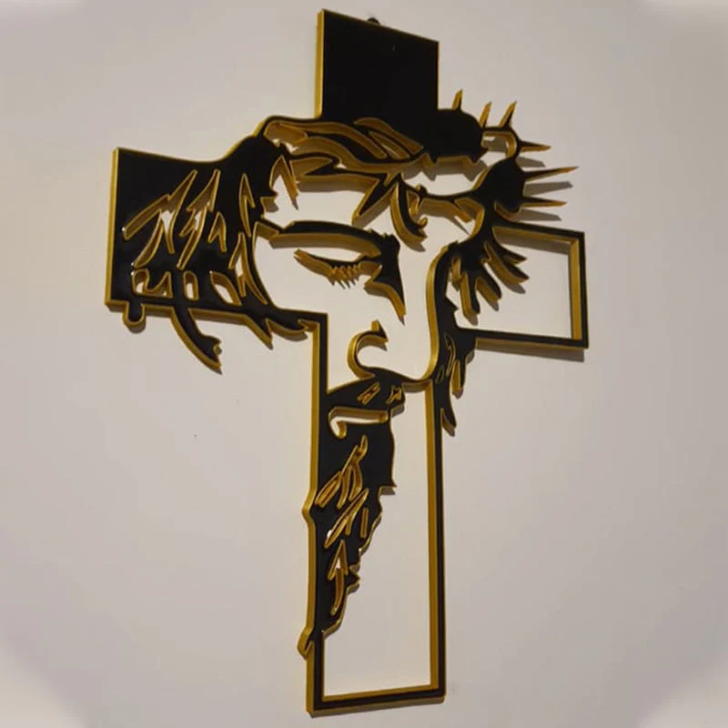 FaithCraft – Jesus Kreuz Metall-Wanddekoration | 1+1 GRATIS - Image 7