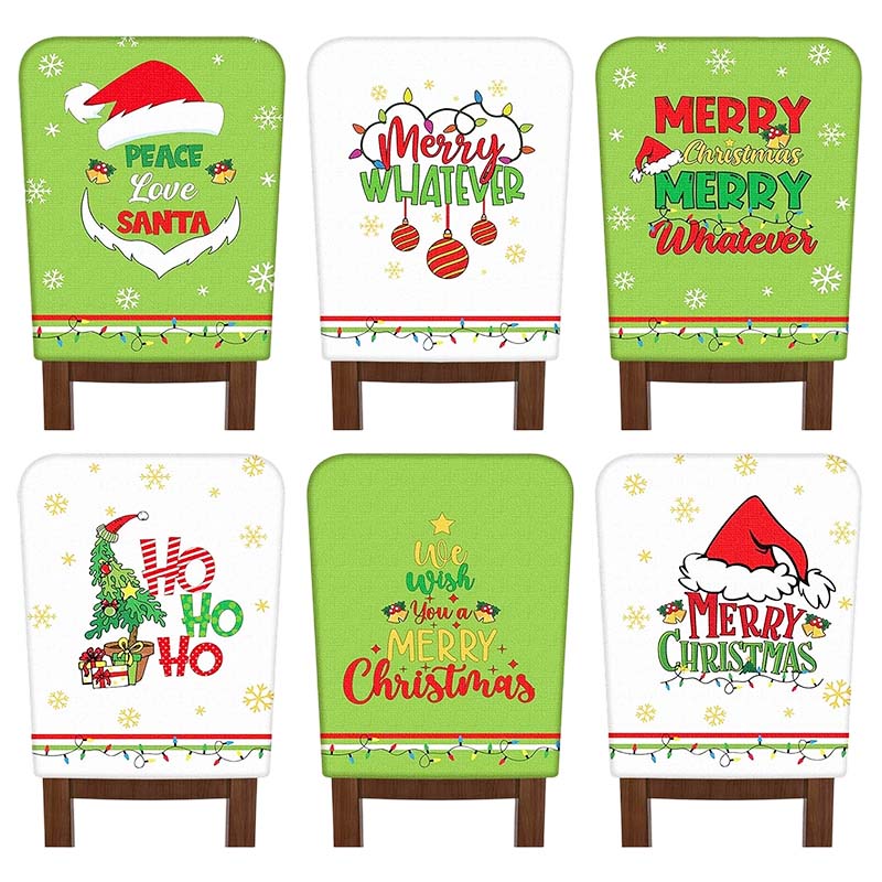 FestivaHome – 6er-Set Weihnachtsstuhlüberzüge - Image 8