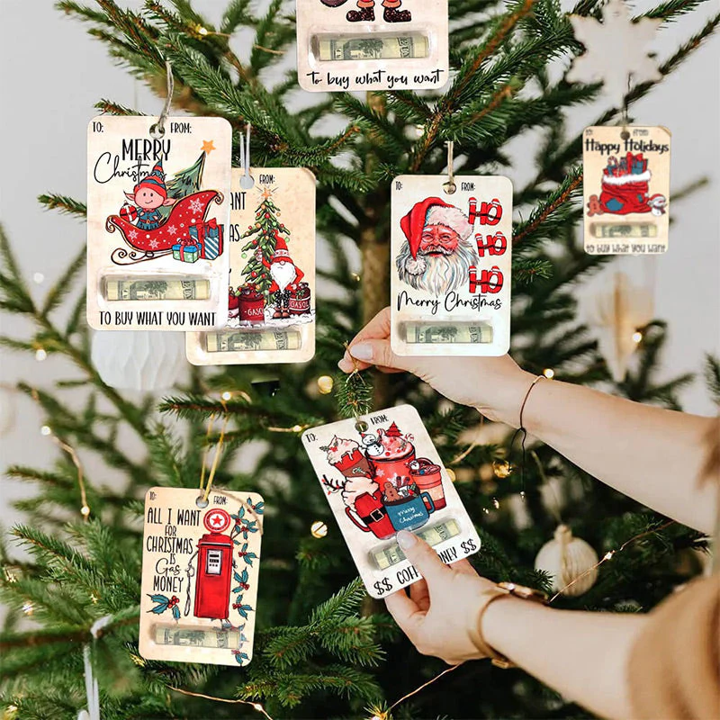 FestivaJoy – Weihnachtsbaumanhänger mit Geldhalter | 1+2 GRATIS