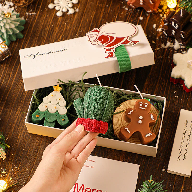 FestiveGlow – Weihnachtsduft-Kerzen-Set im Geschenkbox - Image 2