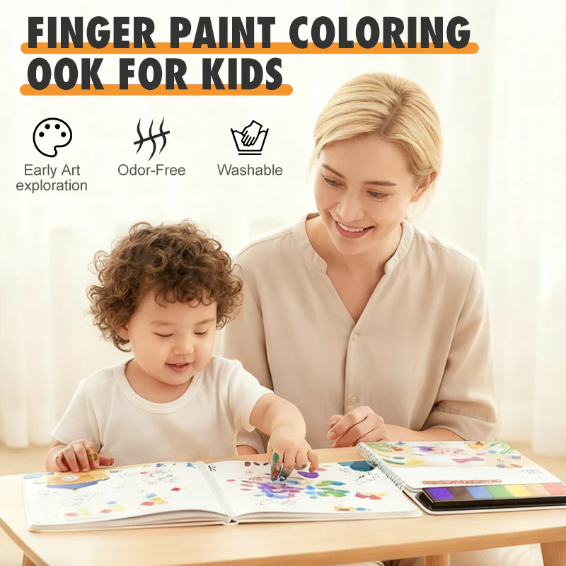FingerFun – Fingerabdruck-Malbuch für Kinder