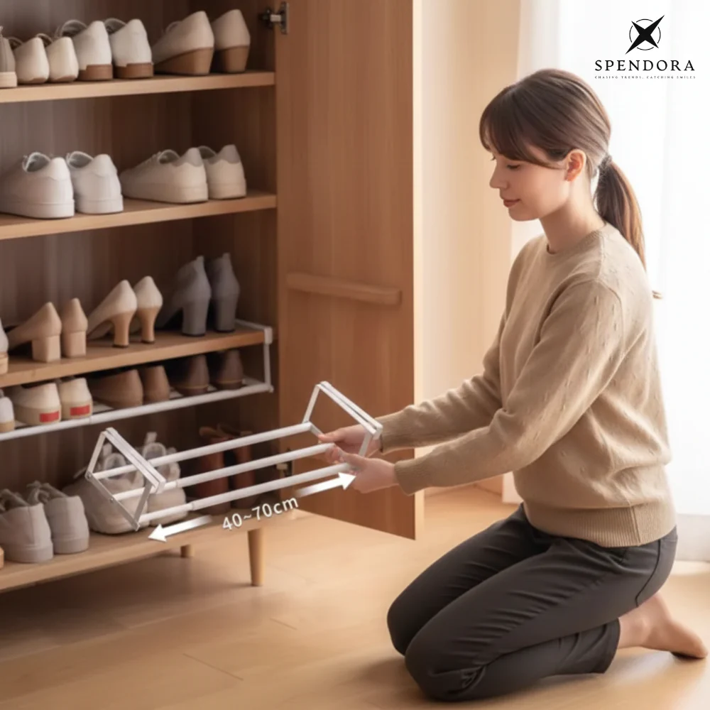 FlexiLift – Verstellbarer Regalorganizer | 50% RABATT