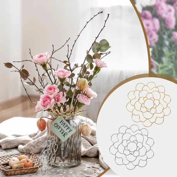 FloraCraft – Edelstahl Blumensteckhilfe mit Blütengitter - Image 2