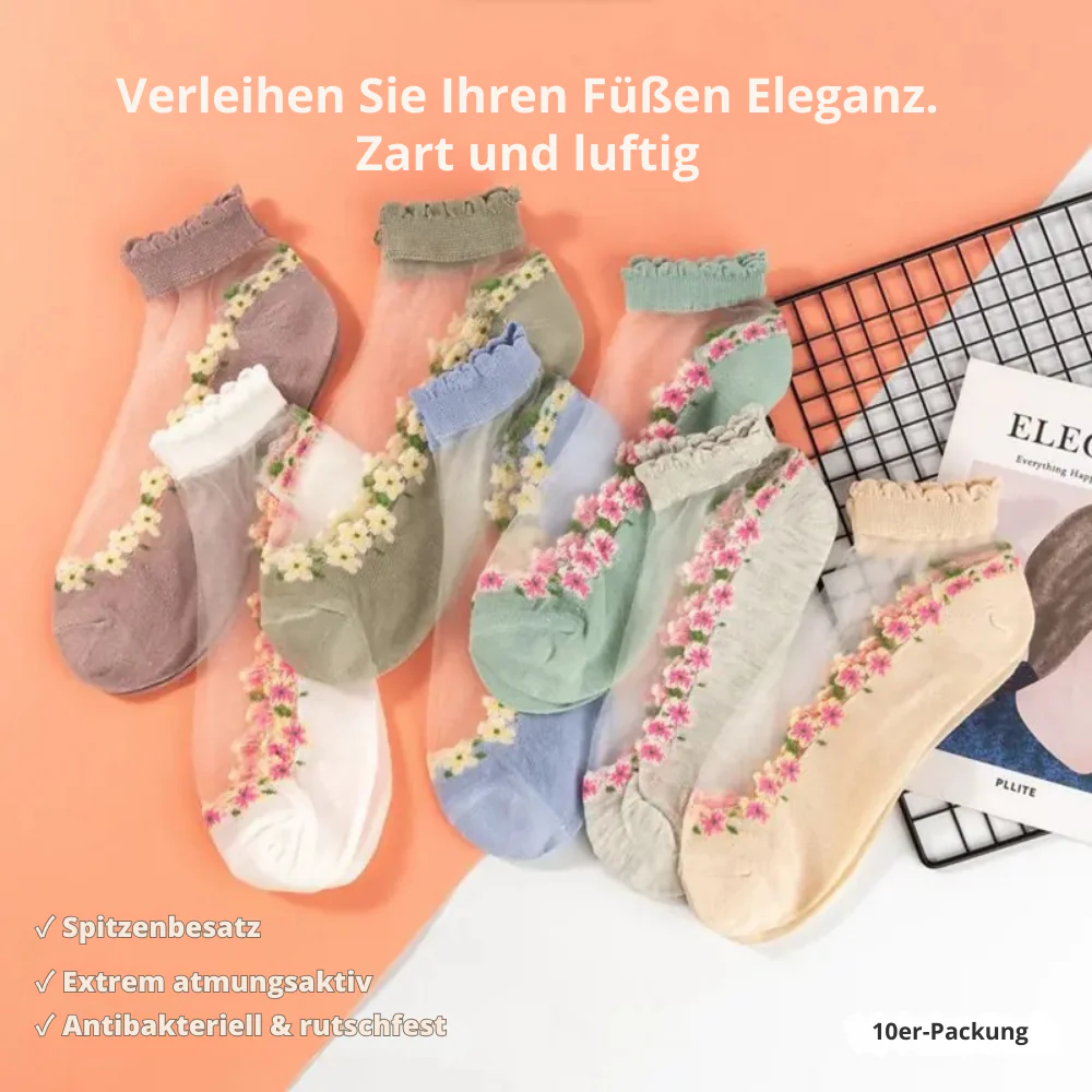 FloraLux – Elegante Spitzensöckchen | 5+5 Paar GRATIS - Image 20