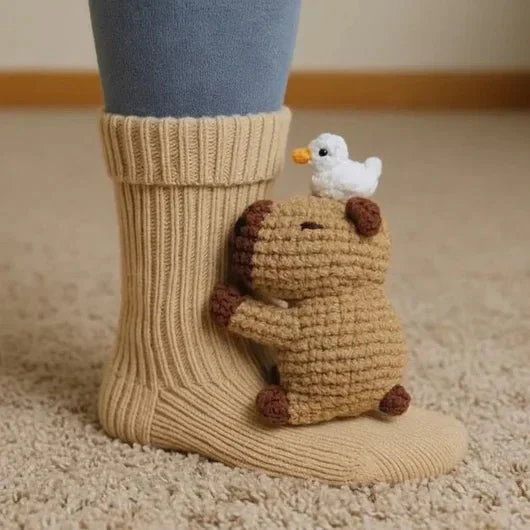 FluffyFeet – Ultraweiche Baumwollmischung Haussocken mit rutschfesten Sohlen - Image 12