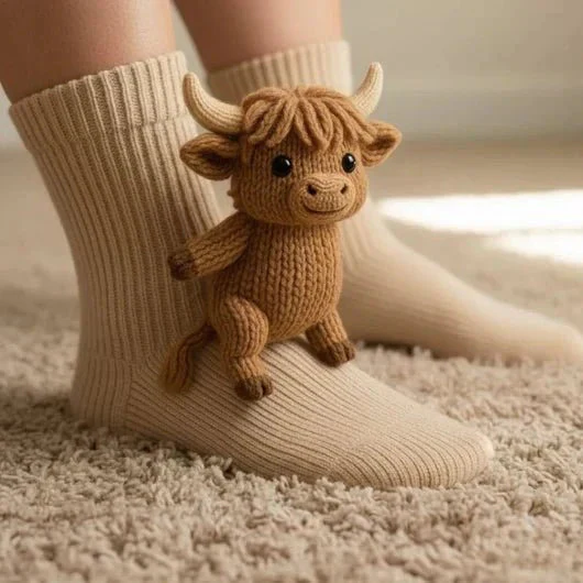 FluffyFeet – Ultraweiche Baumwollmischung Haussocken mit rutschfesten Sohlen - Image 21