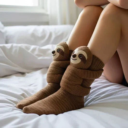 FluffyFeet – Ultraweiche Baumwollmischung Haussocken mit rutschfesten Sohlen - Image 23