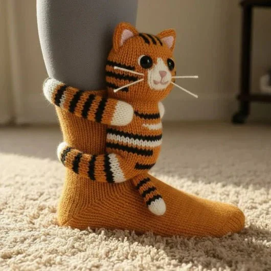 FluffyFeet – Ultraweiche Baumwollmischung Haussocken mit rutschfesten Sohlen - Image 29