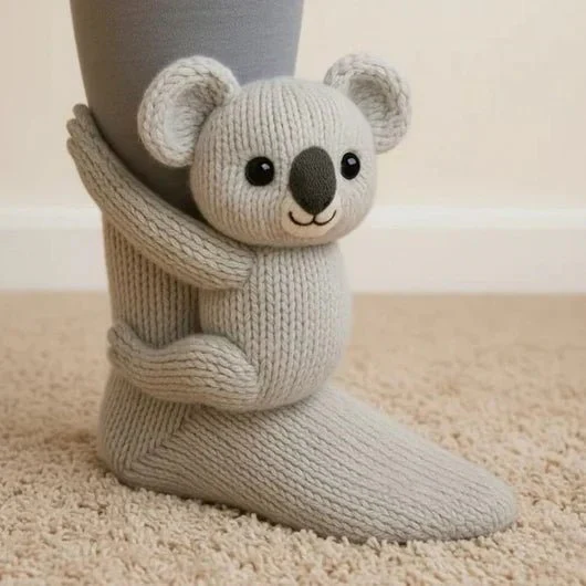 FluffyFeet – Ultraweiche Baumwollmischung Haussocken mit rutschfesten Sohlen - Image 30