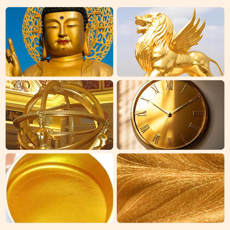 GoldLuxe — Metallic-Blattfarbe mit KOSTENLOSEM Pinsel | 50% RABATT - Image 12