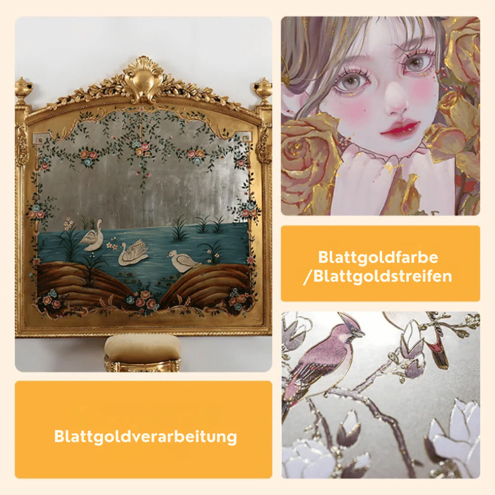 GoldLuxe — Metallic-Blattfarbe mit KOSTENLOSEM Pinsel | 50% RABATT - Image 5