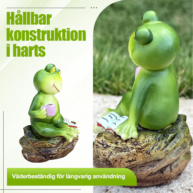 FrogLux® Charmig Läsande Grodstaty | 50% RABATT - Image 4