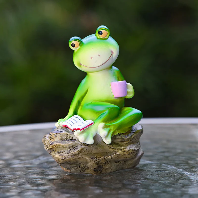 FrogLux® Charmig Läsande Grodstaty | 50% RABATT - Image 9