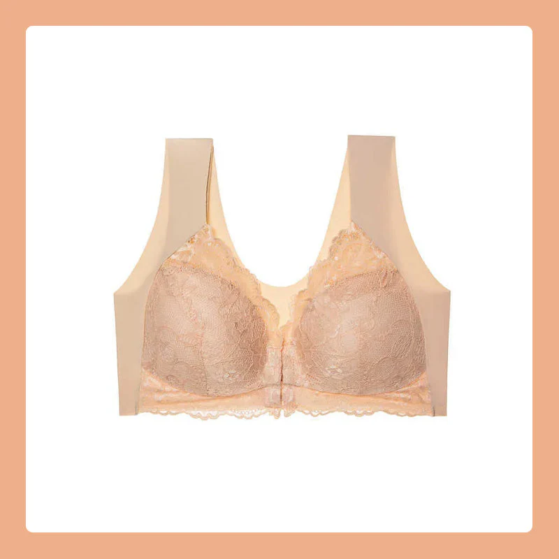 Frontknopf dünner BH Spitze sexy Dessous - Image 10