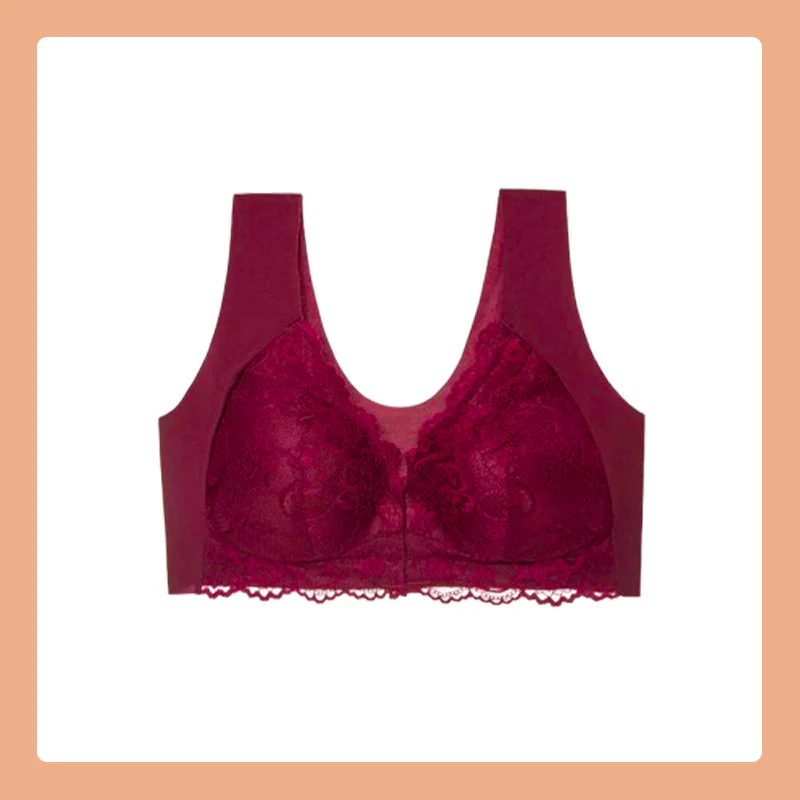 Frontknopf dünner BH Spitze sexy Dessous - Image 13