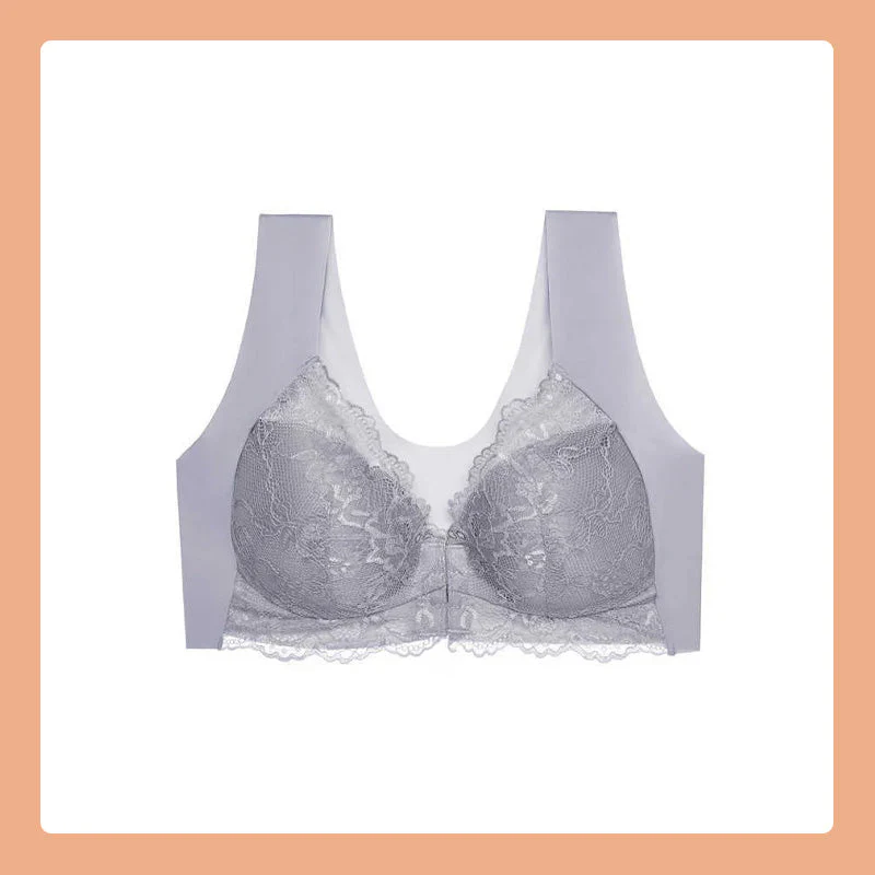Frontknopf dünner BH Spitze sexy Dessous - Image 14