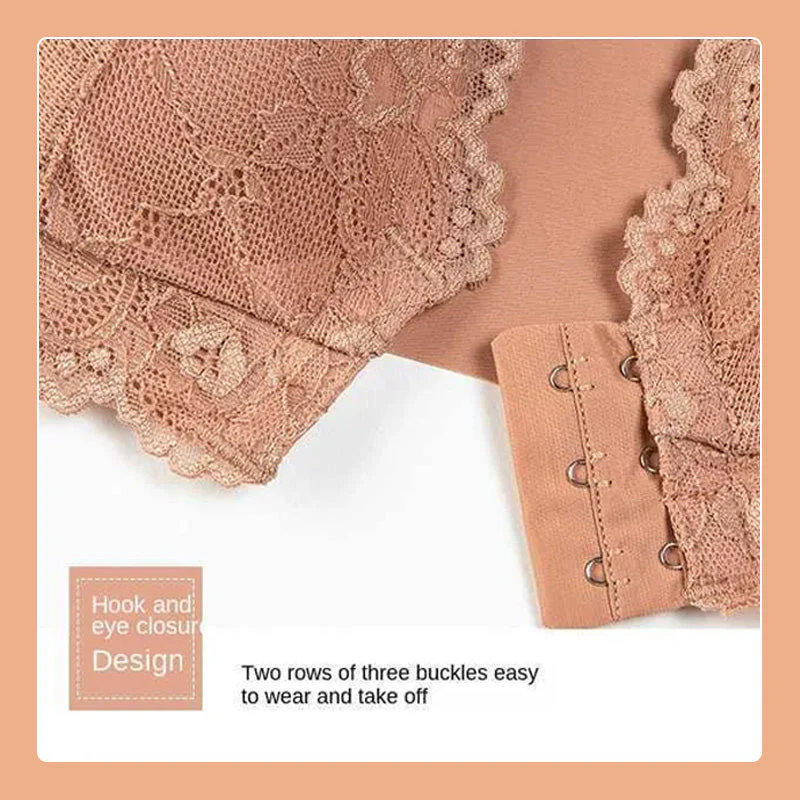 Frontknopf dünner BH Spitze sexy Dessous - Image 4