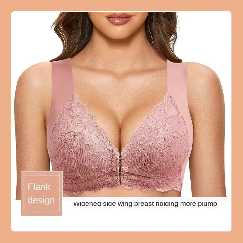 Frontknopf dünner BH Spitze sexy Dessous - Image 5