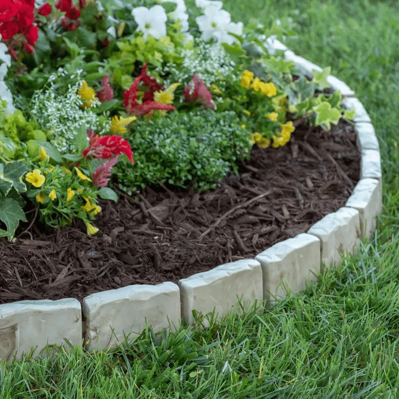 Gartenzaun Einfassung 10 Stück | Dekorative Steinmauer | 50% RABATT - Image 6