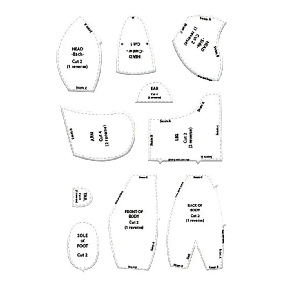 Gedächtnisbär Schablonen Lineal Set (10 Stück) - Image 8