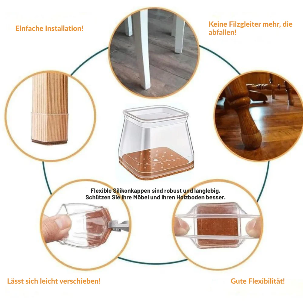 GlideGuard – Lautloser Bodenschutz für Stühle - Image 2