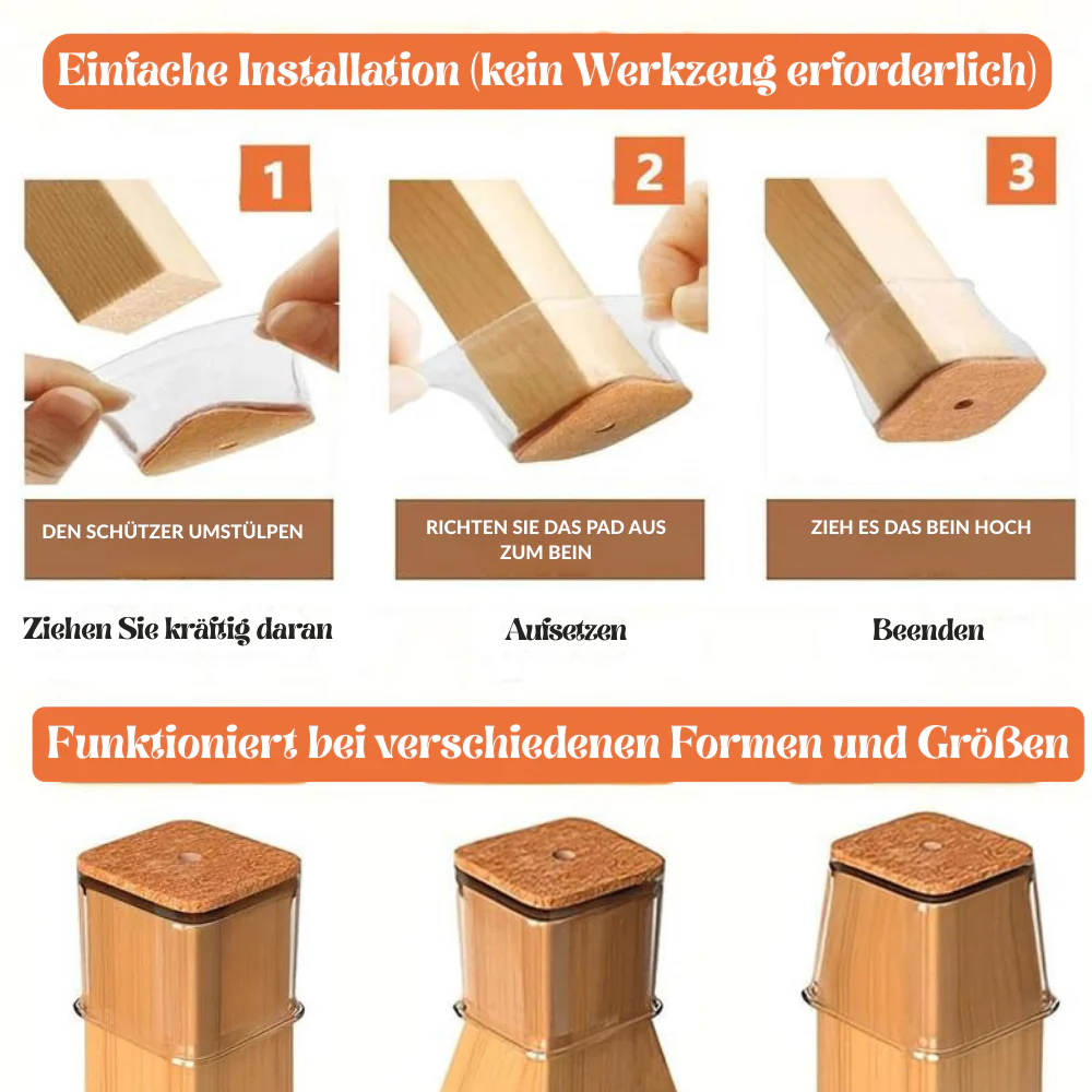 GlideGuard – Lautloser Bodenschutz für Stühle - Image 5
