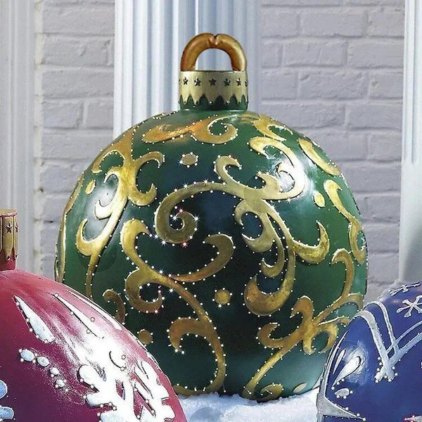 GlowSphere – Outdoor Weihnachts-PVC-Aufblasbare Dekokugel - Image 24