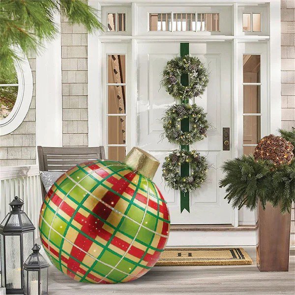 GlowSphere – Outdoor Weihnachts-PVC-Aufblasbare Dekokugel - Image 4
