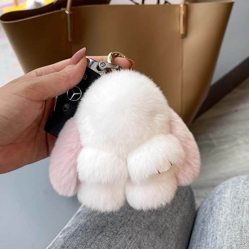 Handgemachte weiche Hasen PomPom Charms - Image 7