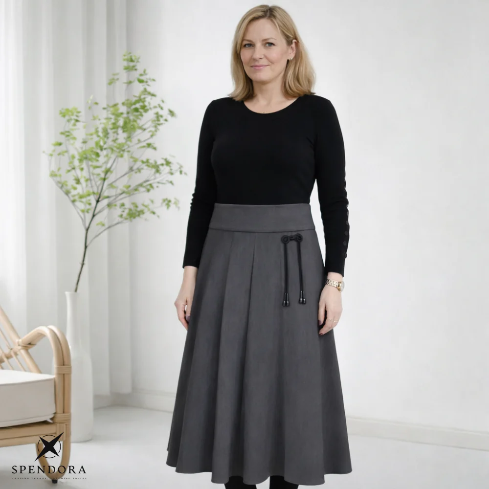Harper – Hochtaillierter Winterrock Komfort | 50% RABATT