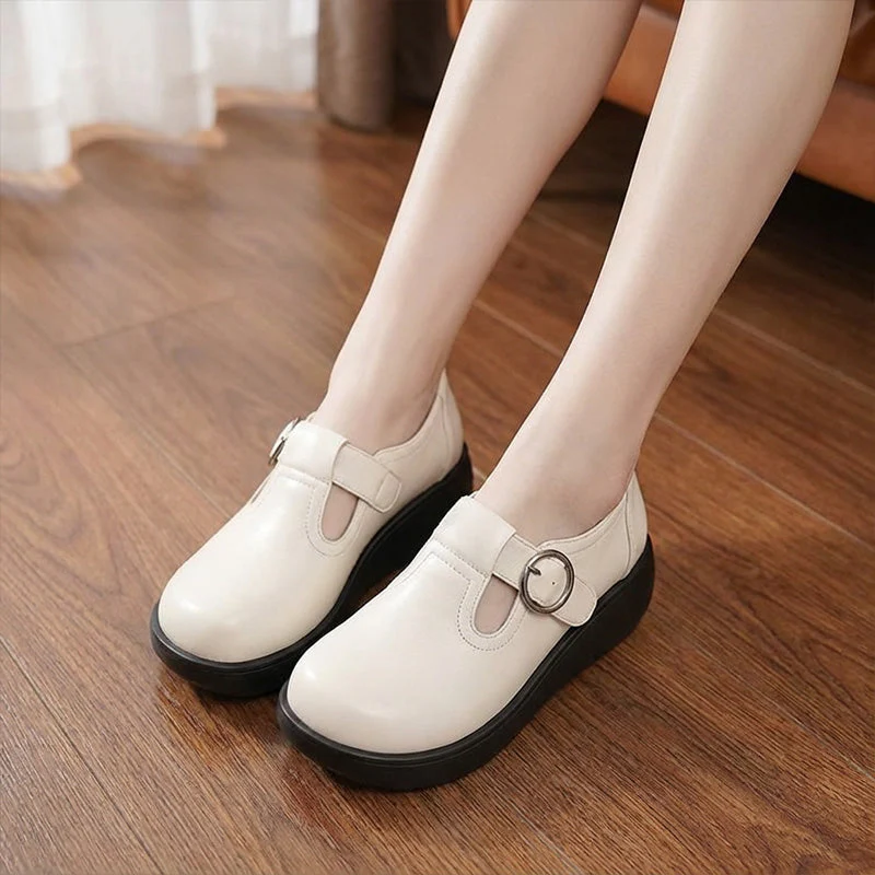 Heidi — Bequeme Plateau-Schuhe für Damen mit runder Zehenpartie