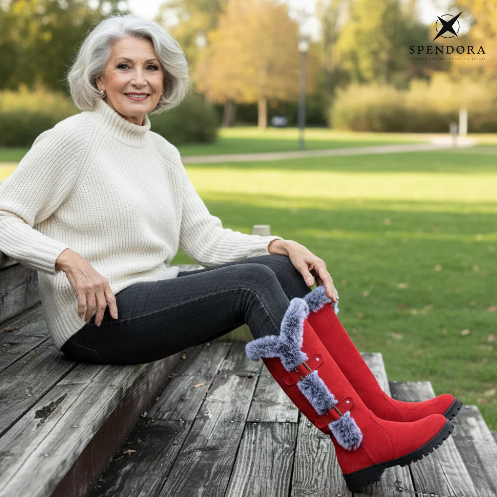 Heidi – Plüsch-Winterstiefel mit mittlerem Schaft | 50% RABATT - Image 2