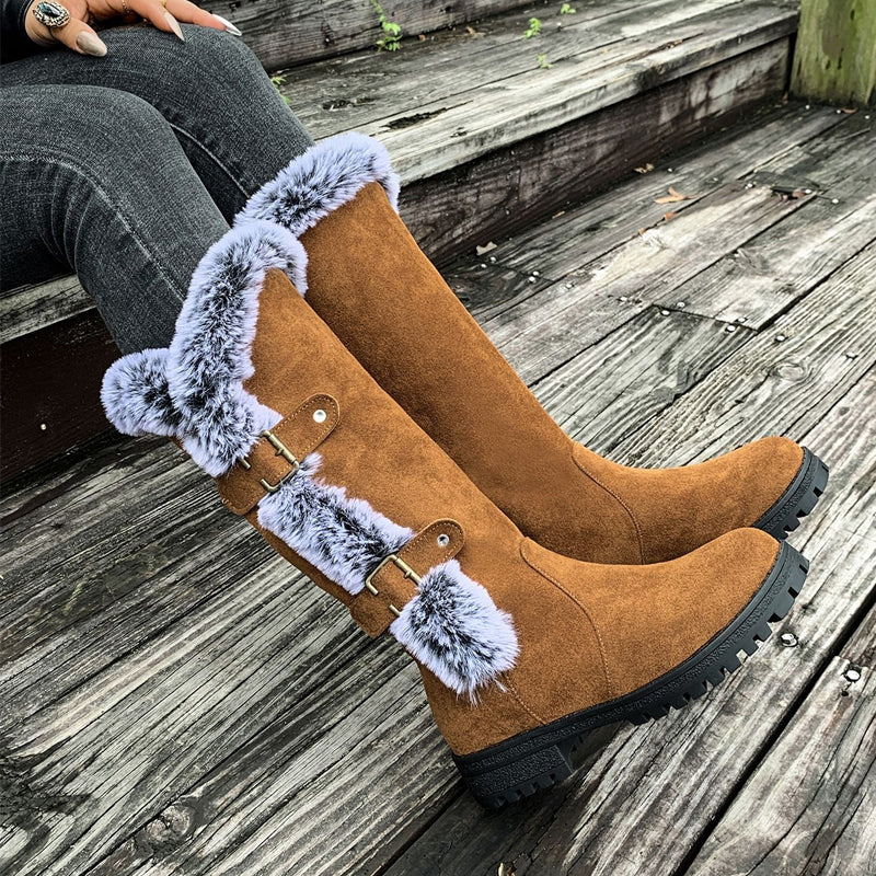 Heidi – Plüsch-Winterstiefel mit mittlerem Schaft | 50% RABATT - Image 4