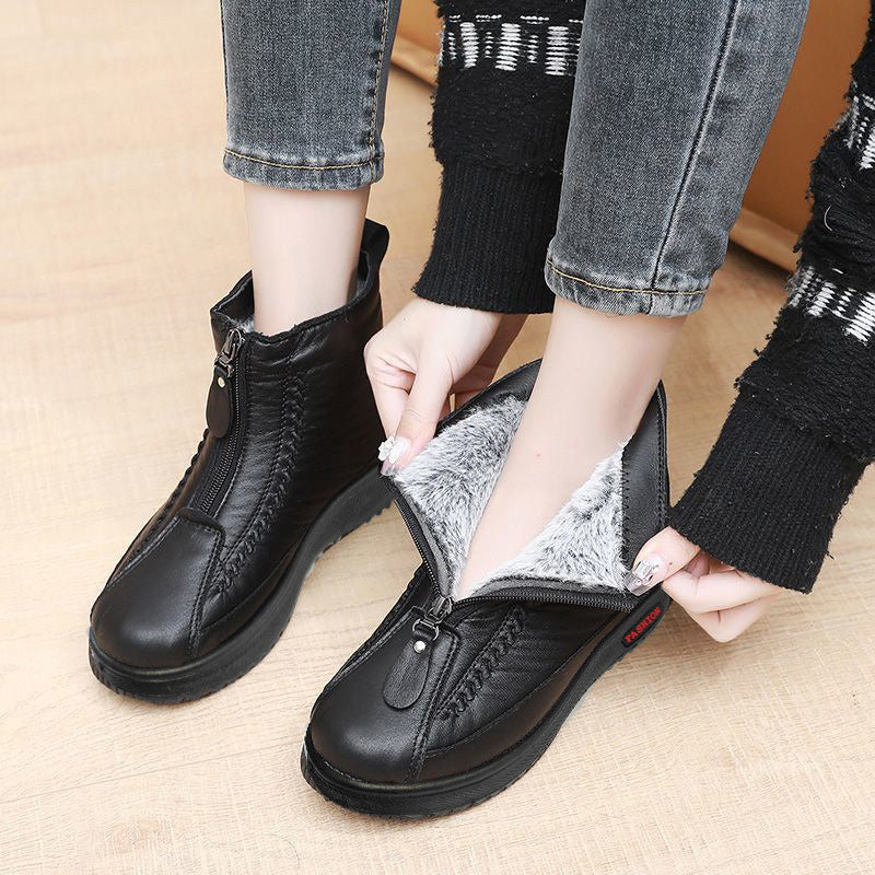 Heidi – Damen Winter Warme Knöchelstiefel mit Reißverschluss - Image 2