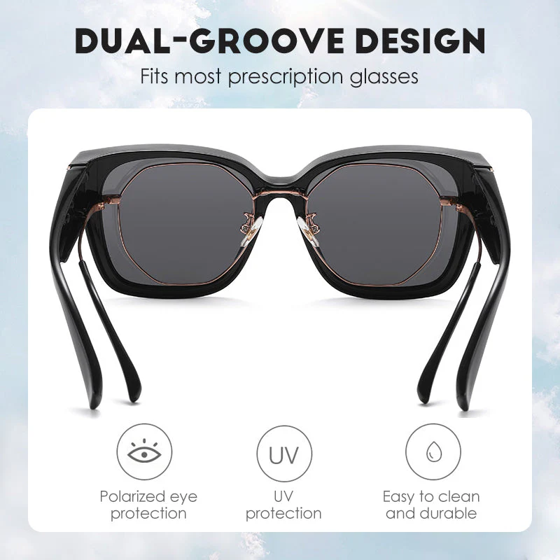 Heidi – Polarisierte Clip-On Sonnenbrille mit UV400-Schutz - Image 4
