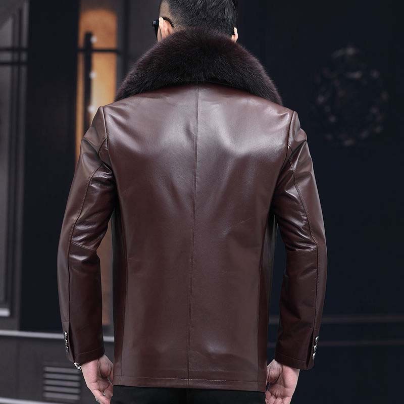 Henry – Herrenjacke aus PU-Leder mit Plüschfutter für den Winter - Image 8