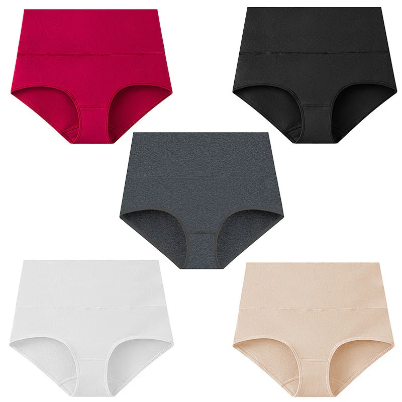 Aria - 5 Stück High Waist Baumwollunterwäsche | 50% RABATT - Image 23