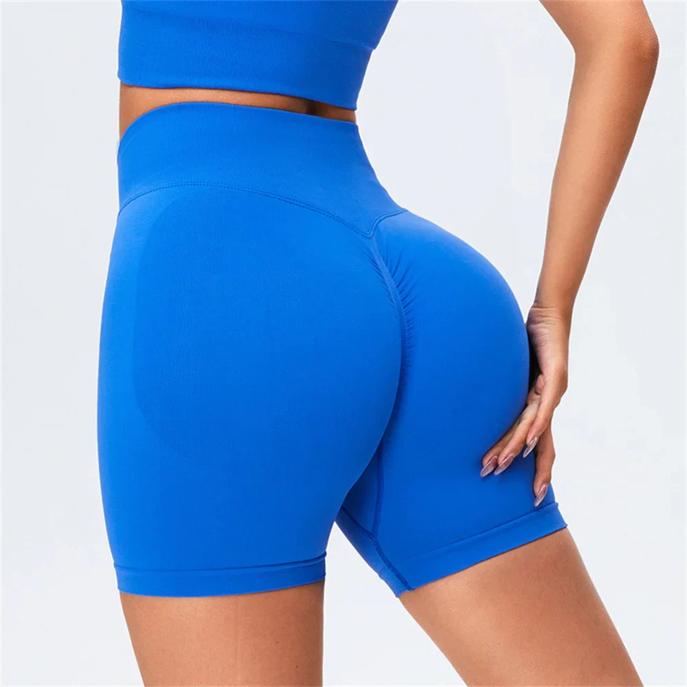 Hohe Taille Scrunch Hintern Biker Shorts für Fitnessstudio - Image 3