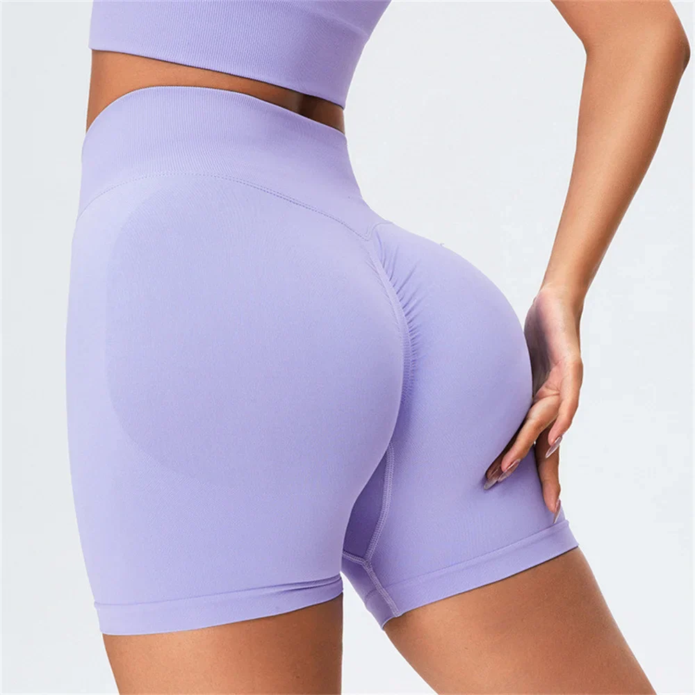 Hohe Taille Scrunch Hintern Biker Shorts für Fitnessstudio - Image 5