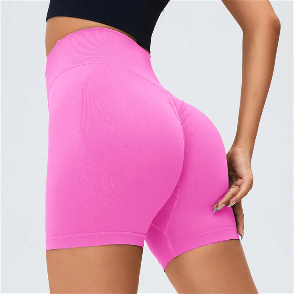 Hohe Taille Scrunch Hintern Biker Shorts für Fitnessstudio - Image 6