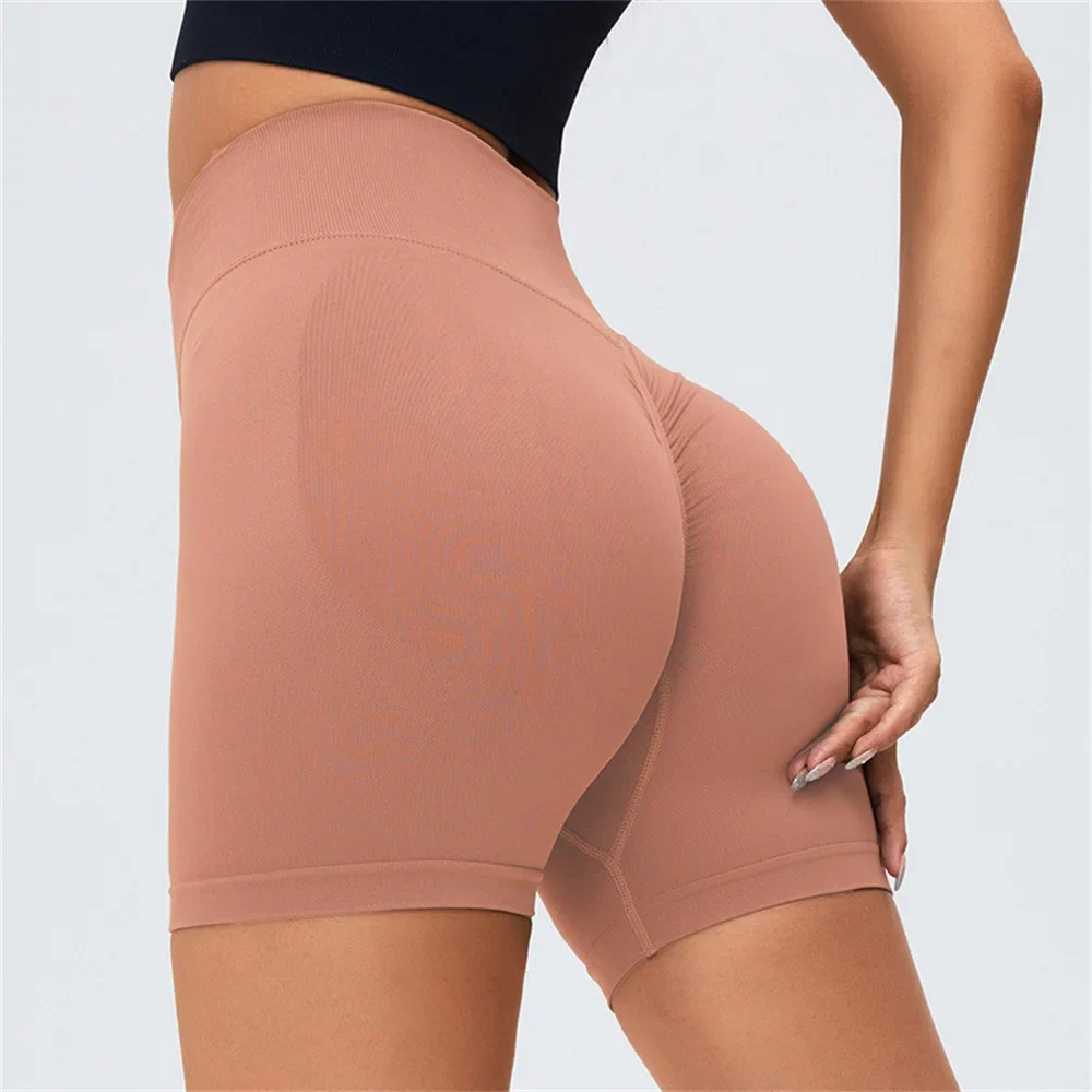 Hohe Taille Scrunch Hintern Biker Shorts für Fitnessstudio - Image 7