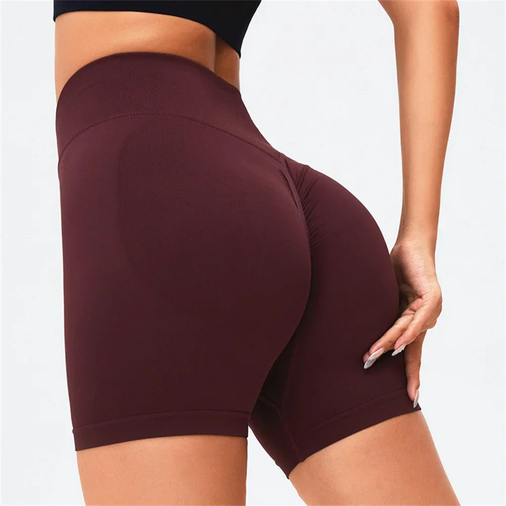 Hohe Taille Scrunch Hintern Biker Shorts für Fitnessstudio - Image 8