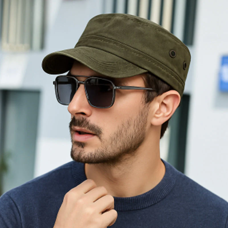 Hunter — Militärische Flat Cap | 1+1 GRATIS - Image 2