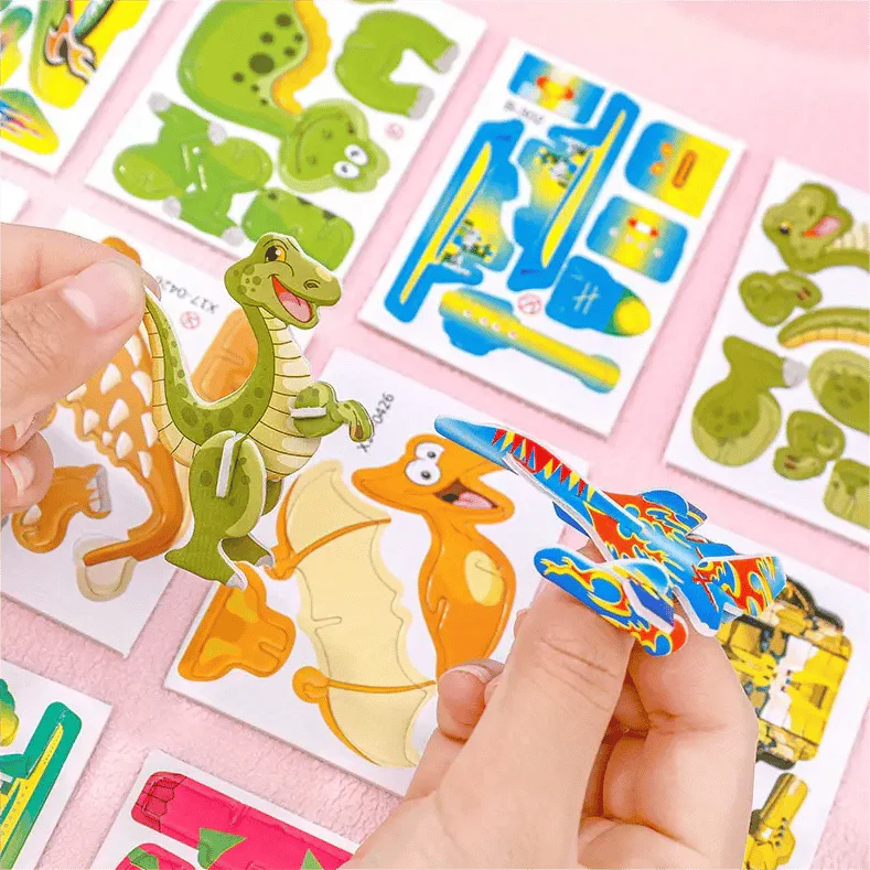 ImagiBuild™ – 3D Lernpuzzle-Set für Kinder (10er-Pack) - Image 5