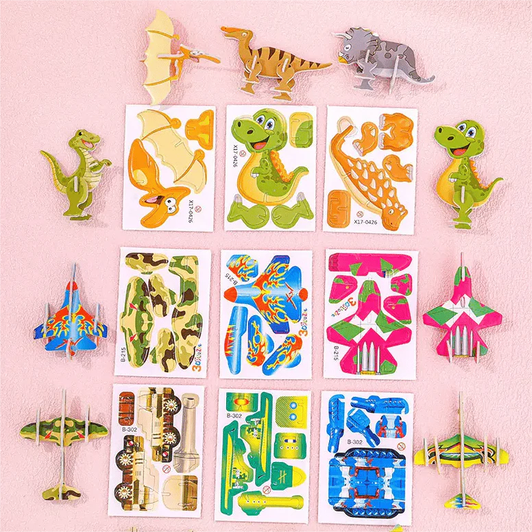 ImagiBuild™ – 3D Lernpuzzle-Set für Kinder (10er-Pack) - Image 6